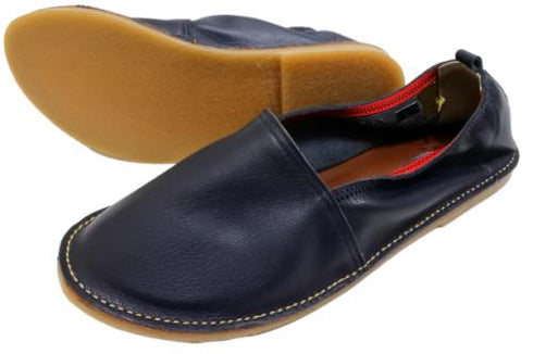 【KOBE DADA CAM-2 ネイビー】本革国産コンフォートスリッポン